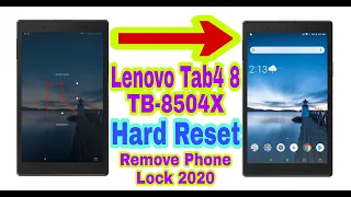 Lenovo Tab4 8(TB-8504X)Hard Reset||Remove Phone Lock 2020||Unlock Pattern/Pin/Password 100% Working