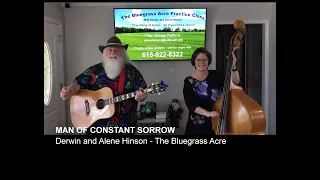 Man of Constant Sorrow in the key of G Practice Class and Jam Along at Home Bluegrass Acre