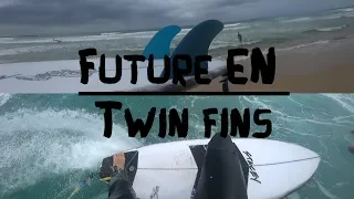 Trying new Futures EN Twin Fins | Stacey Bullet Twin | Surf | POV