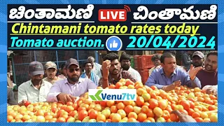 || Chintamani ||today ||20/04/2024 || today tomato rates in Chintamani ||Venu7tv #today #Chintamani
