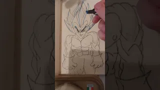 how to draw Vegeta ssj blue evolution