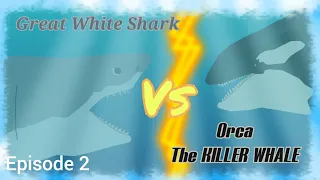 Great White Shark vs Killer Whale _ Arctic biome battle royale part 2 | who would win?