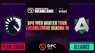 Dota2 - Alliance vs. Team Liquid - Game 2 - DPC WEU Winter Tour - DreamLeague Season 16