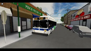 MTARBLX driving a 2011 C40LF #503 on the B100 to Mill Basin E 66 St