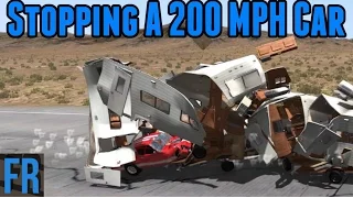 BeamNG Drive Challenge - Stopping a 200 MPH Car