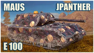 Maus, E 100 & Jagdpanther • WoT Blitz Gameplay