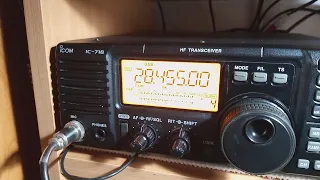 20230420 Прохождение на 28 Мгц. QSO c GB0SIM, Англия, на простейший диполь.