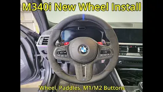 M340i New Steering Wheel, Paddles, and M1/M2 Buttons