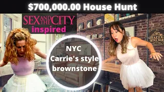 Sex and the City inspired | NYC Brownstone apt tour | Carrie’s apartment film tour | Guess how much
