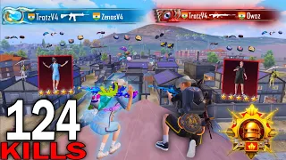 OMG!😨124 KILLS IN 47 MINUTE 🥵NEW BEST DUO T-SHIRT GAMEPLAY BLACK+BLUE🥱SAMSUNG,A7,A8,J2,J3,J4,J5