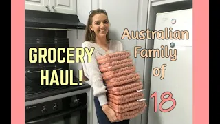 GROCERY HAUL - Large Australian Family of 18