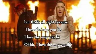 Rihanna Feat Eminem - Love The Way You Lie (Part 2) + (Lyrics)