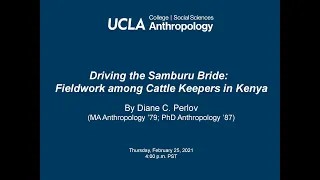 UCLA Anthropology Book Celebration with Dr. Diane C. Perlov