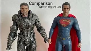 Hot Toys Comparison General Zod MMS216 Man of Steel Superman MMS200 Kryptonian Michael Shannon