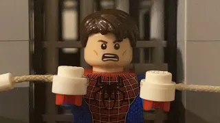Spider-Man 2 Train Fight Scene In Lego PART THREE