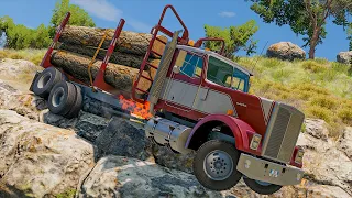 Cars vs Cliff Roads #65 - BeamNG DRIVE | SmashChan