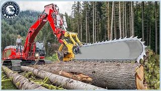 45 Incredible Fastest Large Chainsaw Machines And Excellent Wood Cutting Skills