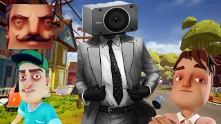 Hello Neighbor - My New Neighbor Skibidi Toilets Speakerman Act 2 Hole Season 4 Gameplay Walkthrough