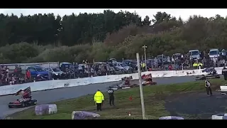 BriSCA F2 Stockcars - 24 Jon Palmer #WallopStraightIn 667 Tommy Farrell - St Day 24th Oct 2021