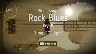 Bass Rock Blues backing track Jam in D