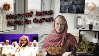 Story of Jesus Birth (Prophet Isa) in Quran by reciter Raad Muhammad Alkurdi | Reaction