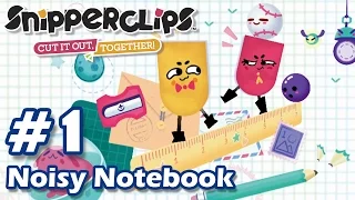 Snipperclips - [Part 1] Noisy Notebook (All 15 Puzzle Solutions)