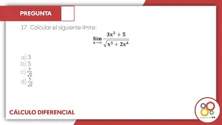 GUÍA IPN 2022- Cálculo Diferencial Pregunta No. 17