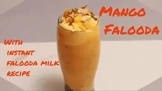 Mango Falooda with Instant Falooda milk recipe |  Falooda Milk  Recipe