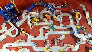 GIANT Hot Wheels World Layout Collection with Super Electronic Garage McDonald's Car Wash Hotel