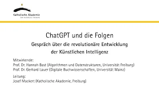 ChatGPT und die Folgen - Gespräch über die revolutionäre Entwicklung der Künstlichen Intelligenz