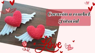 CORAZÓN A CROCHET  TUTORIAL AMIGURUMI