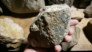 Indian artifacts from ancient America. Faces in stone.