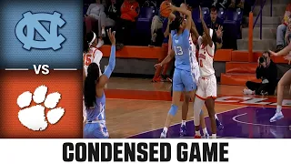 North Carolina vs. Clemson Condensed Game | 2022-23 ACC Women’s Basketball