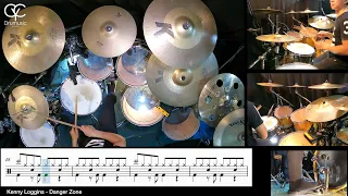 Danger Zone - Kenny Loggins / Drum Cover By CYC (  @cycdrumusic) score & sheet music