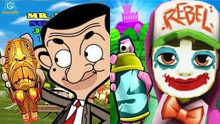 iGameMix👩‍🚒Mr Bean Subway Jungle Rush 🆚 Zoombie Jake Serious Subway Surfers Edinburgh👏KidPlay #260