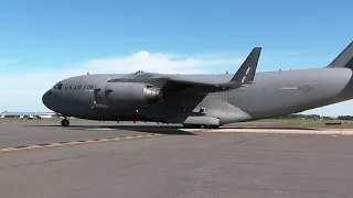 C-17 takeoff for Operation American Resolve in NC