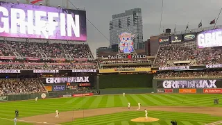 Griffin Jax entrance Minnesota Twins postseason game vs the Blue Jays game 1 on 10/3/2023