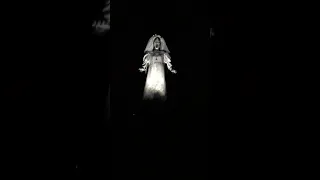 Night time testing LED lights,  on my new prop that I built, La Llorona, aka "The Weeping Woman".