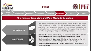 Panel at Harvard & MIT: "The Future of Journalism and Mass Media in Colombia"