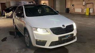 Skoda Octavia A7 - установили одни из топовых bi-led линзы Aozoom Dragon Night