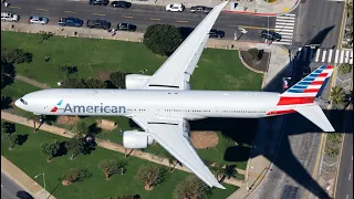 Emergency crash landing American Airlines Boeing 777 at Portela Airport