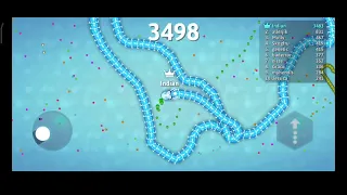 Snake game | snake io game score upto 6054 points | New skin unlocked | snake.io game #Gameplay