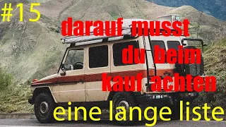 Mercedes G Klasse - KAUFBERATUNG - eine lange Liste Episode 15 W460 300GD | felix_themechanic