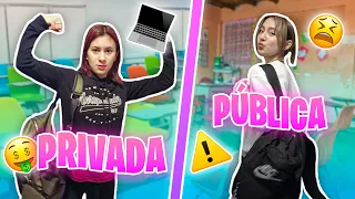 ESCUELA PUBLICA vs ESCUELA PRIVADA | Hermanas JM