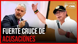 "Actitud demagoga, populista y demencial" Duque ataca Petro | Canal 1 CM&