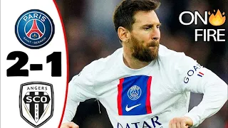 Lionel Messi Crazy Skill & Assist | PSG vs Angers 2-1 ( All Goals Highlights 2023 )