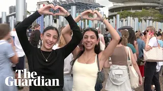 Taylor Swift fever hits Sydney as fans queue for merchandise ahead of Eras tour concert