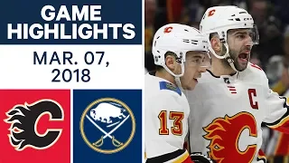 NHL Game Highlights | Flames vs. Sabres - Mar. 07, 2018