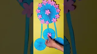 Flower wall hanging, beautiful wall hanging #youtubeshorts #shorts #diy #viral