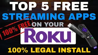 🟣Top 5 ROKU STREAMING APPS to Watch FREE Movies / TV Shows (No Sign up!) 2024 Update !